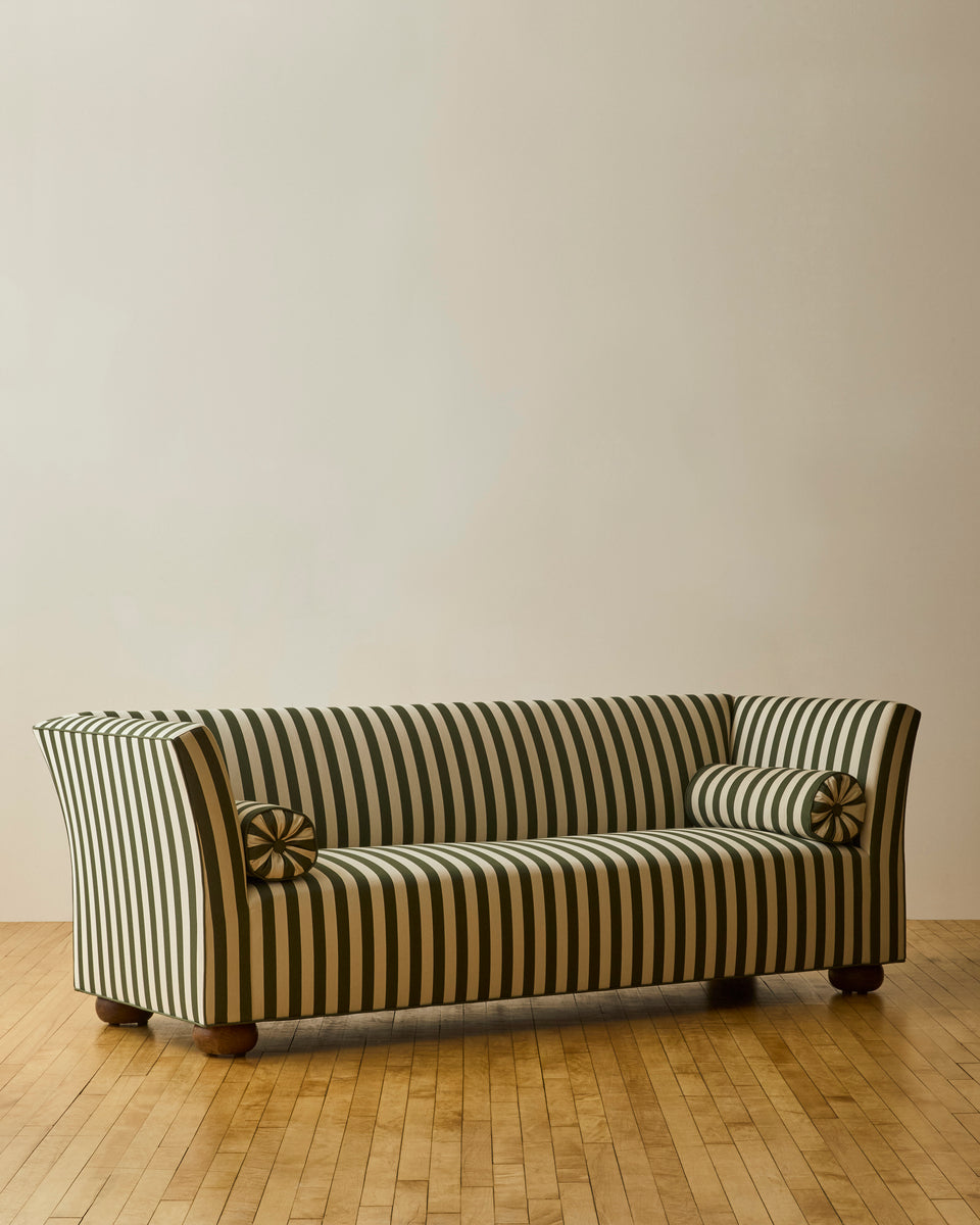 椅子 vintage sofa stripe SWEDISH DECO GREEN AND WHITE STRIPED SOFA – Somerset House