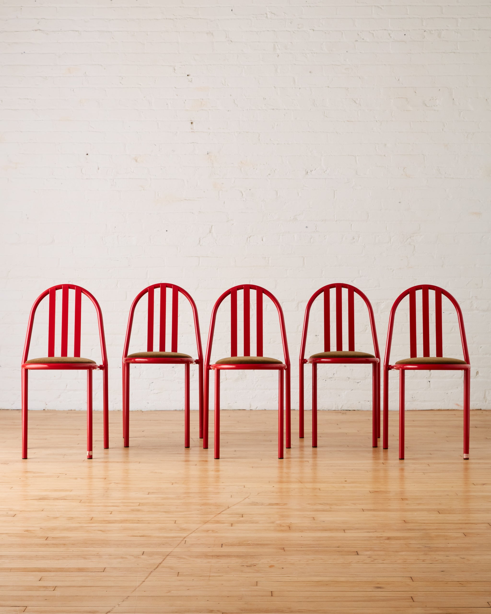 SET OF 5 DINING CHAIRS BY ROBERT MALLET STEVENS ( MODEL 222