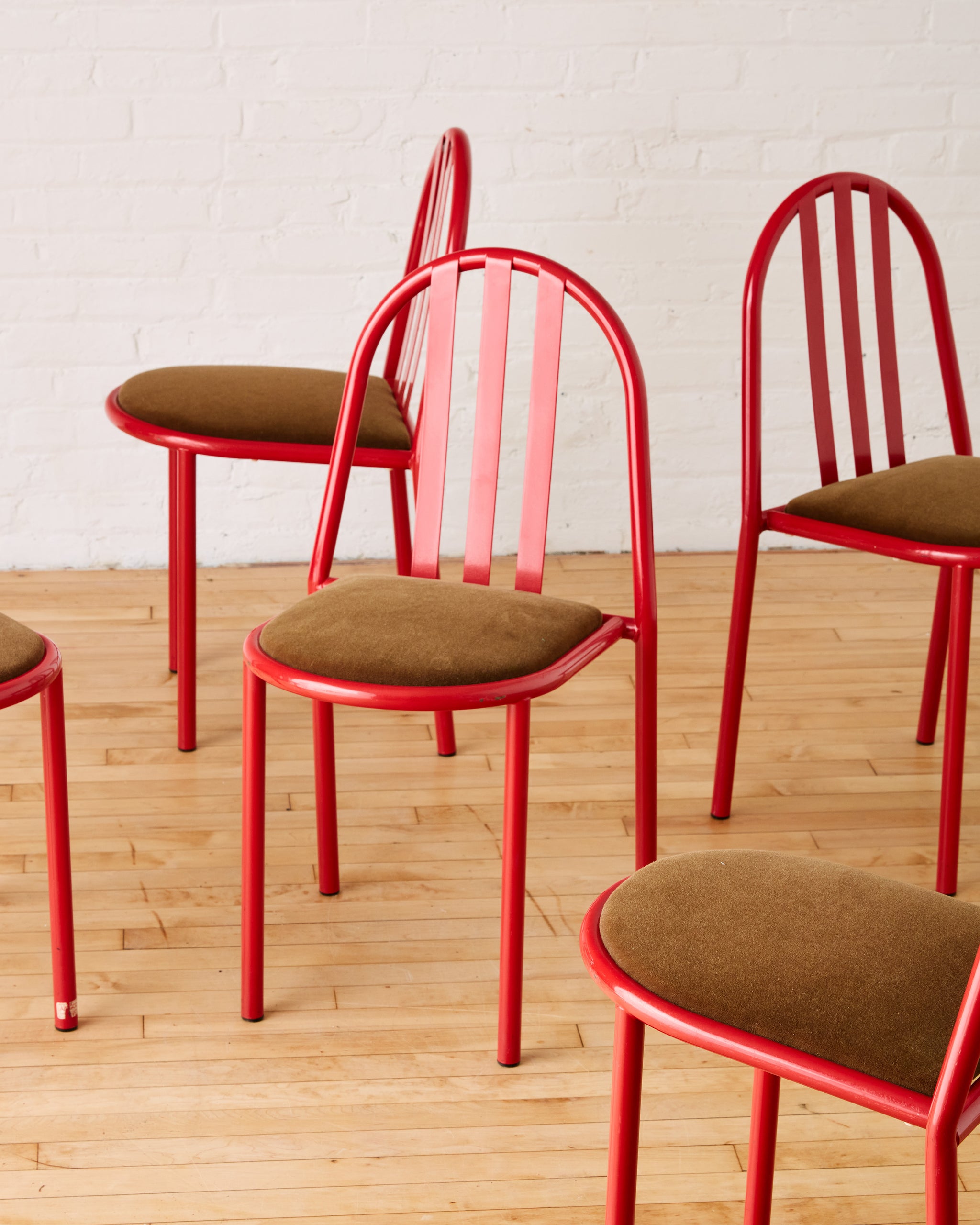 SET OF 5 DINING CHAIRS BY ROBERT MALLET STEVENS ( MODEL 222