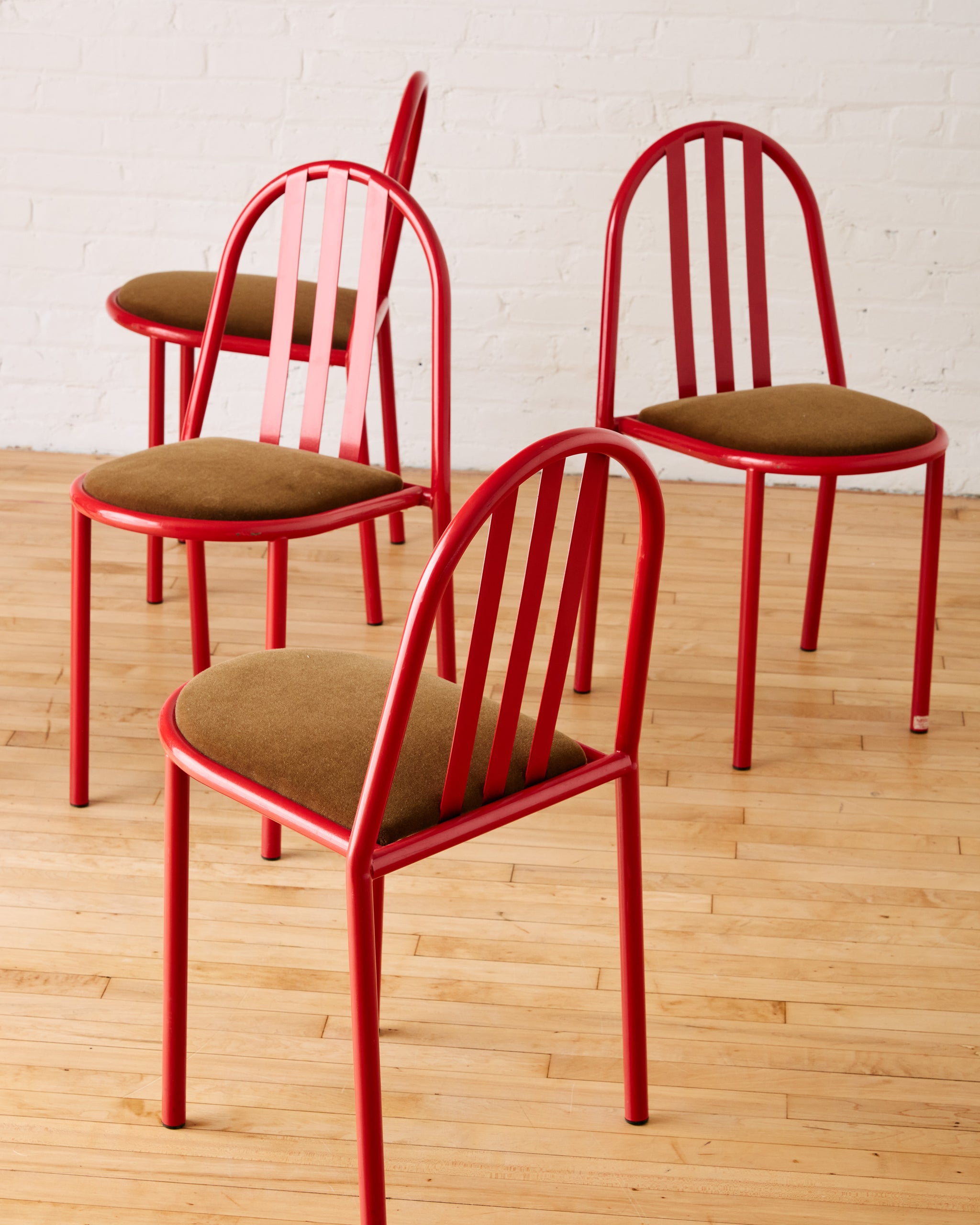 SET OF 5 DINING CHAIRS BY ROBERT MALLET STEVENS ( MODEL 222