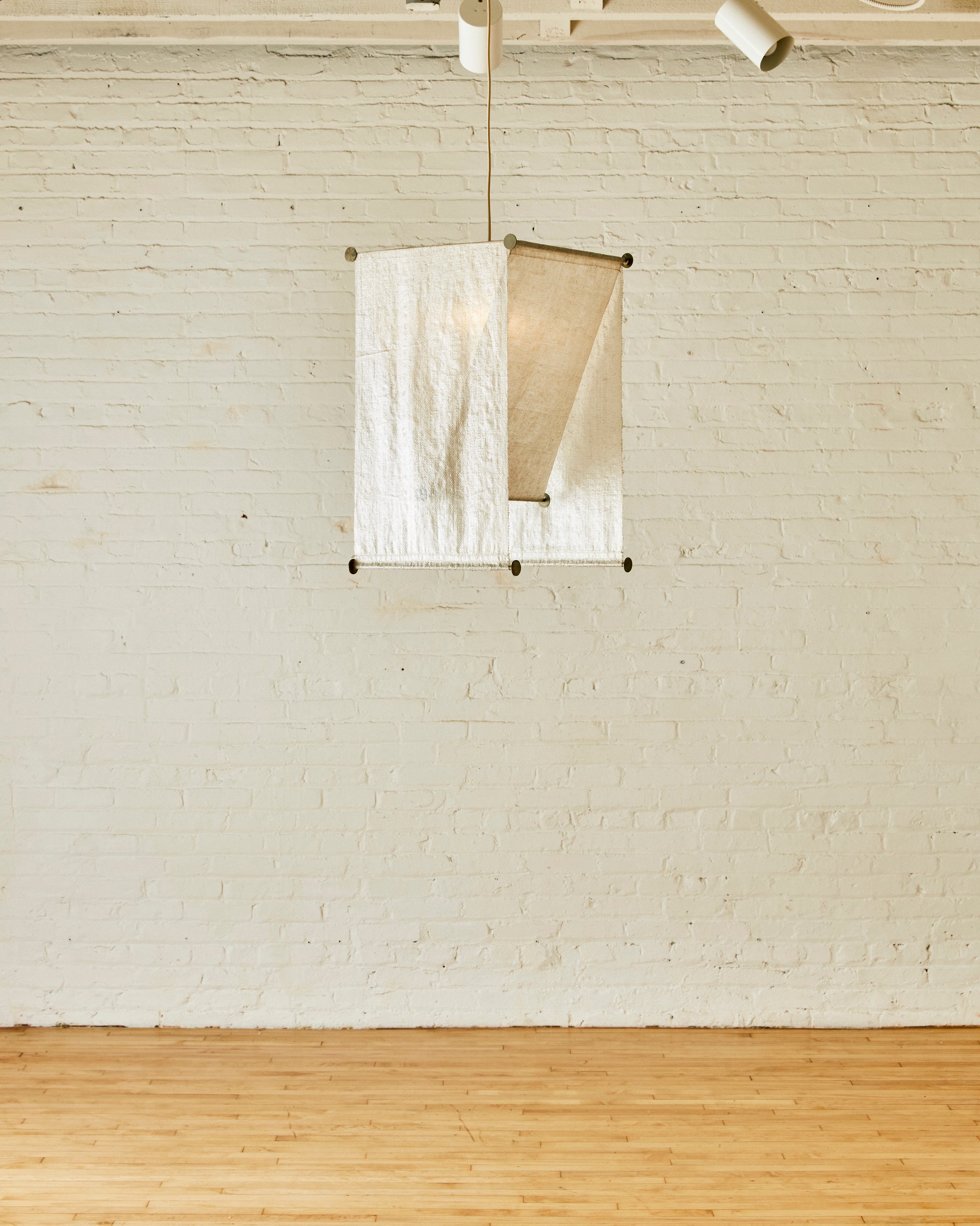 White Hanging Lamp by Achille & Pier Giacomo Castiglioni (Model