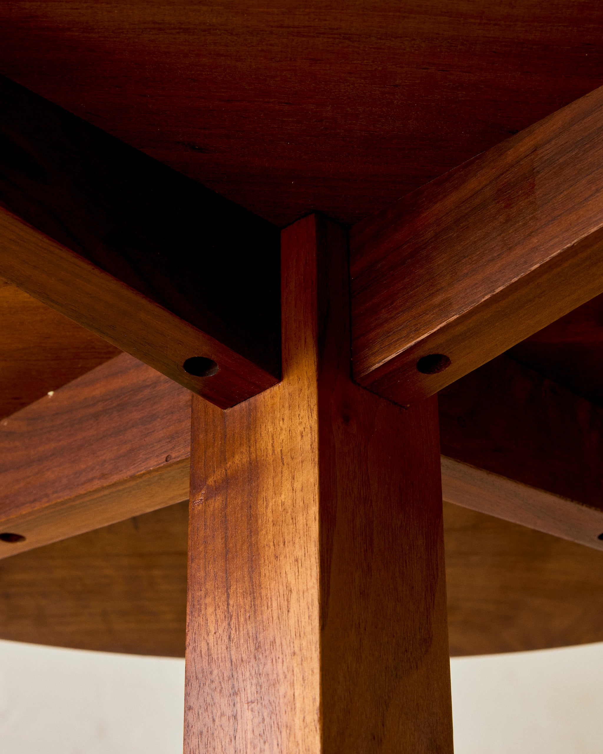 NEW HOPE MODERN WALNUT CENTER TABLE IN THE MANNER OF GEORGE