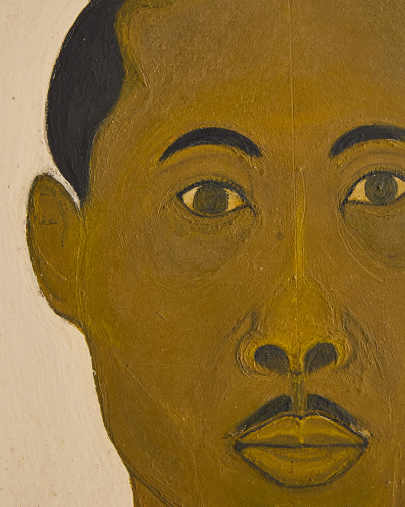 LEON MAXWELL SELF PORTRAIT OIL ON BOARD – Somerset House