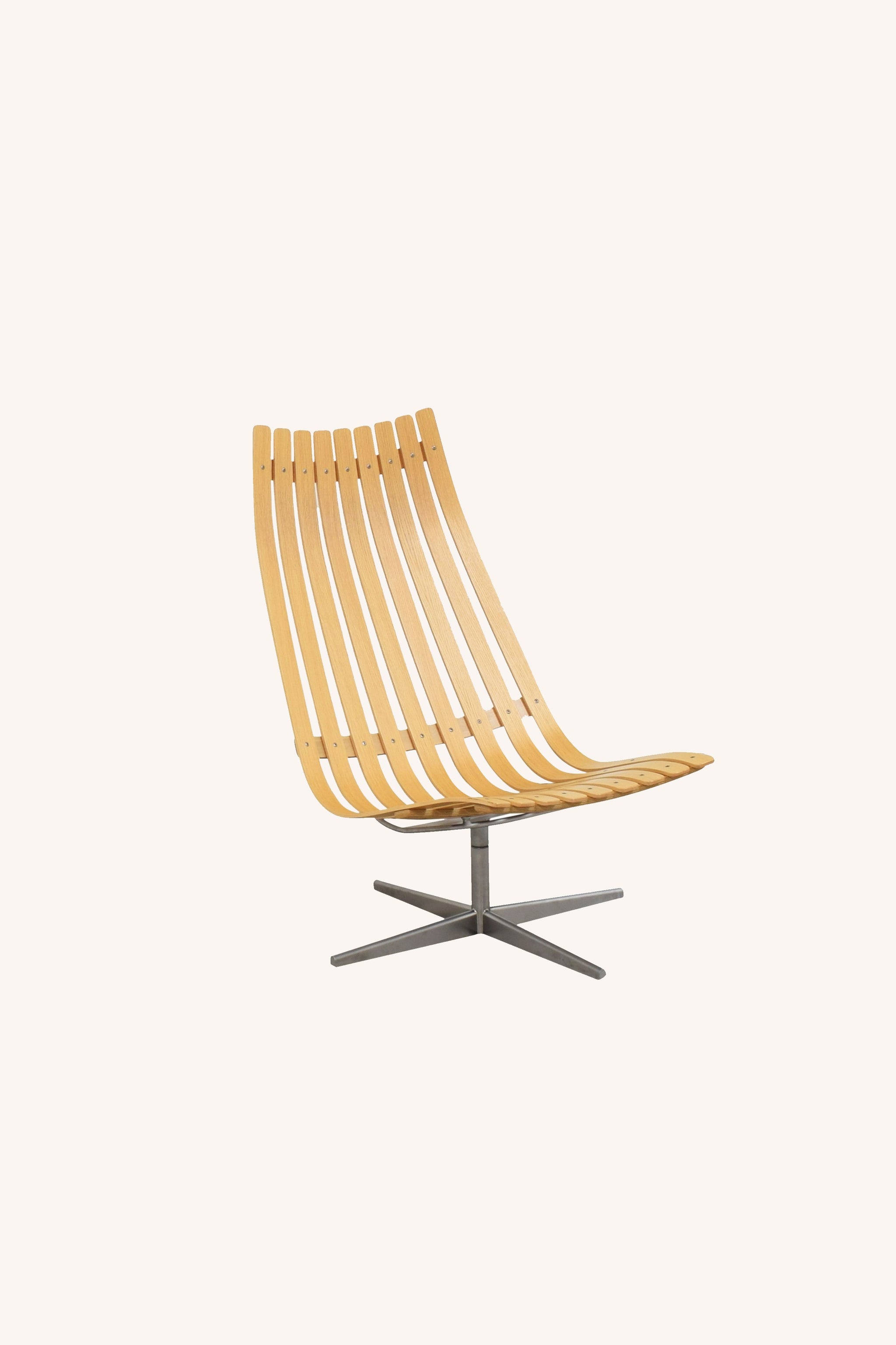 Fjordfiesta Scandia Senior Easy Swivel Chair by Hans Brattrud