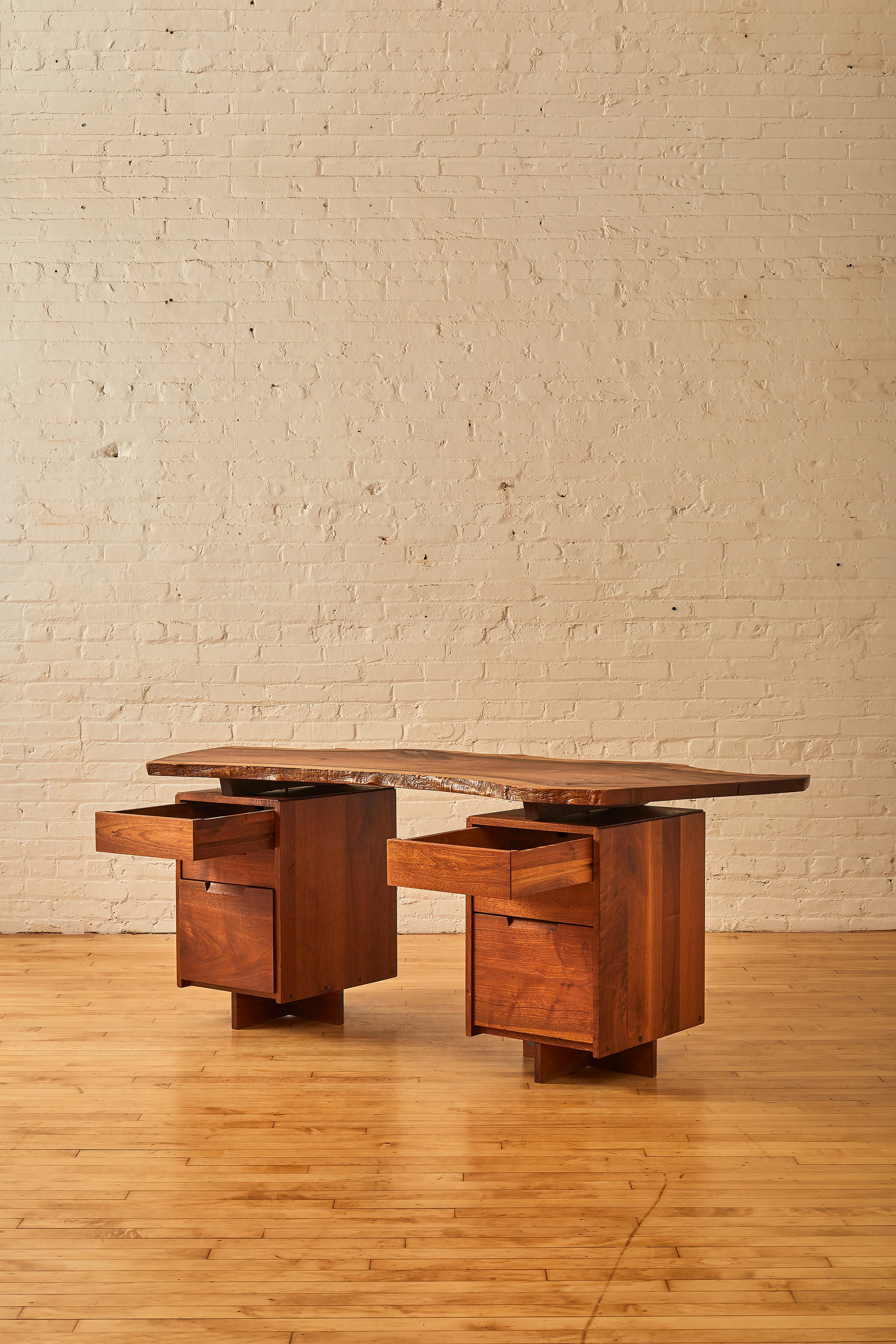 Free-Edge Double Pedestal Desk by George Nakashima – Somerset House