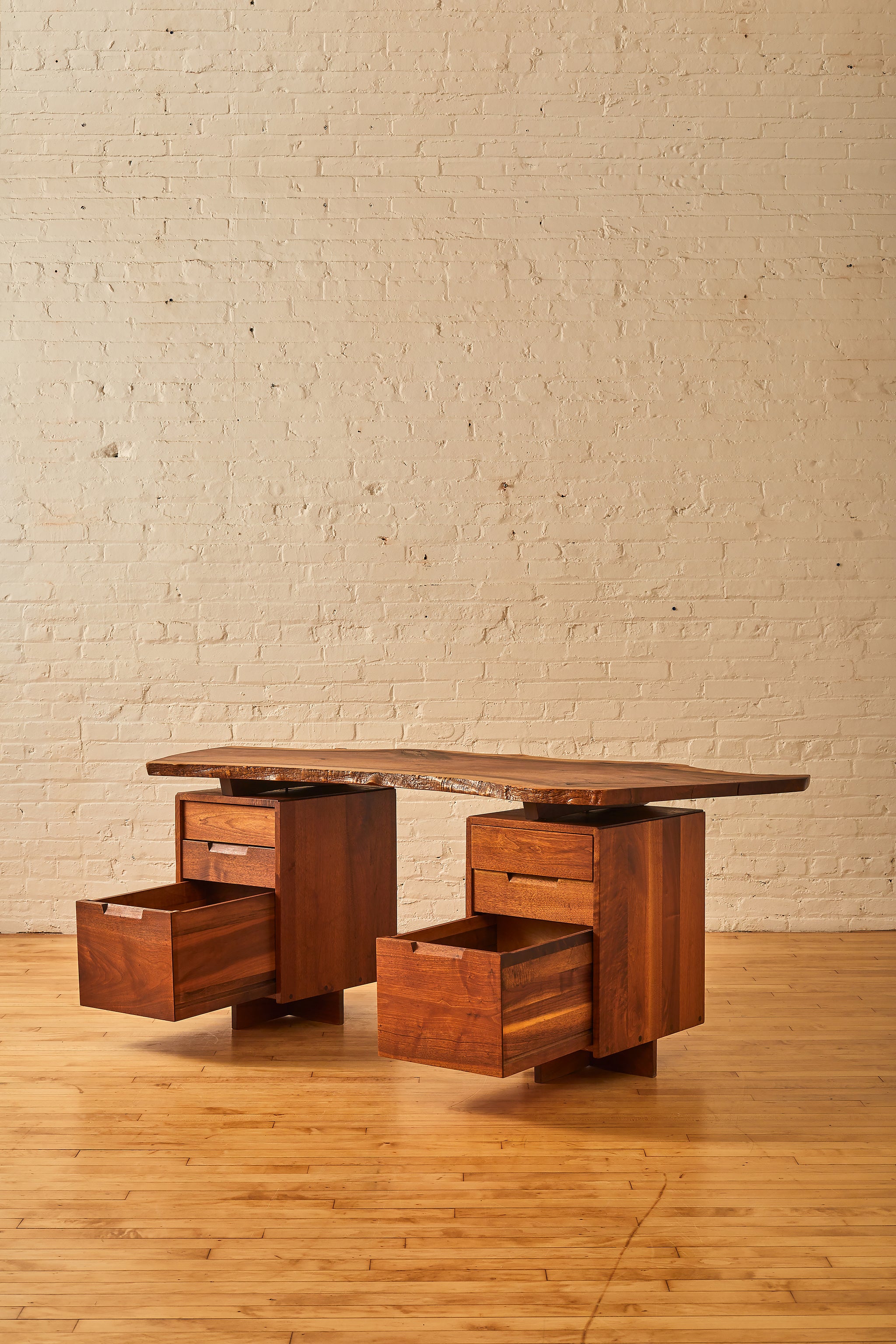 Free-Edge Double Pedestal Desk by George Nakashima – Somerset House