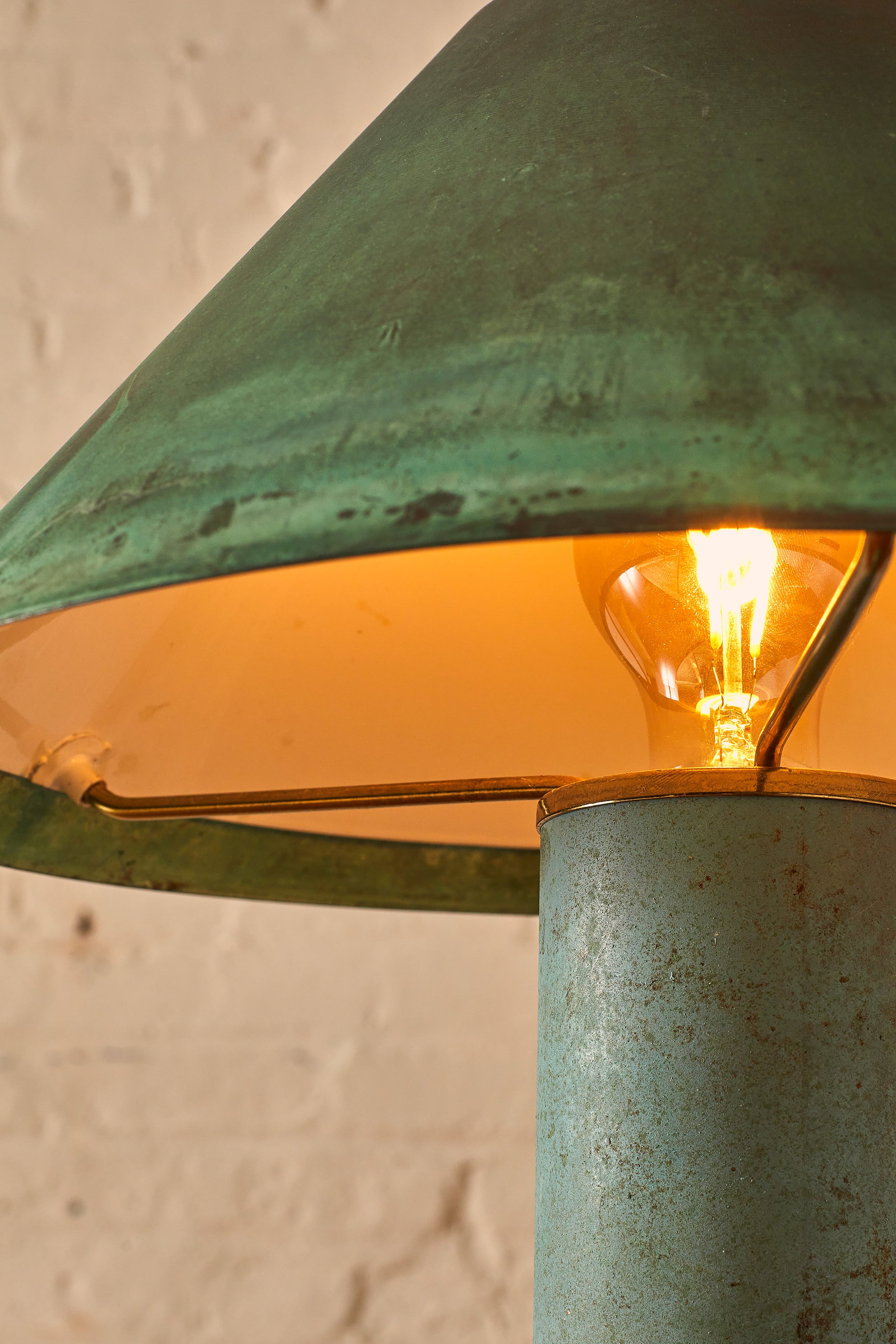◇①Ron Rezek ロン・レザク ランプベースのみ 1980年代 Ron Rezek Copper Table Lamp – Somerset House